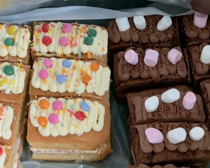 Cakes on display